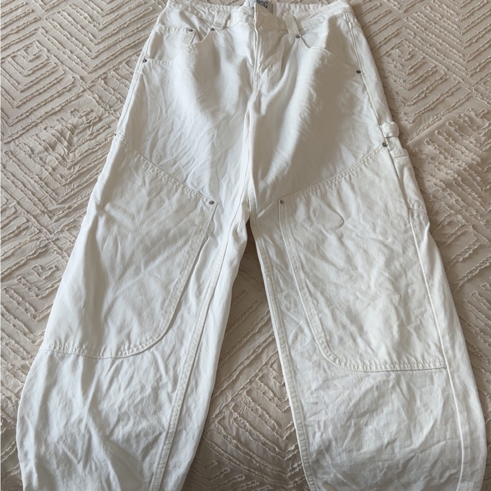 White Cargo Pants